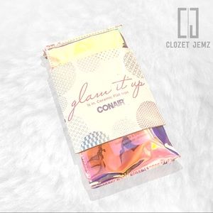 Small Pink 1/2" Flat-Iron + Holographic Pouch NWT